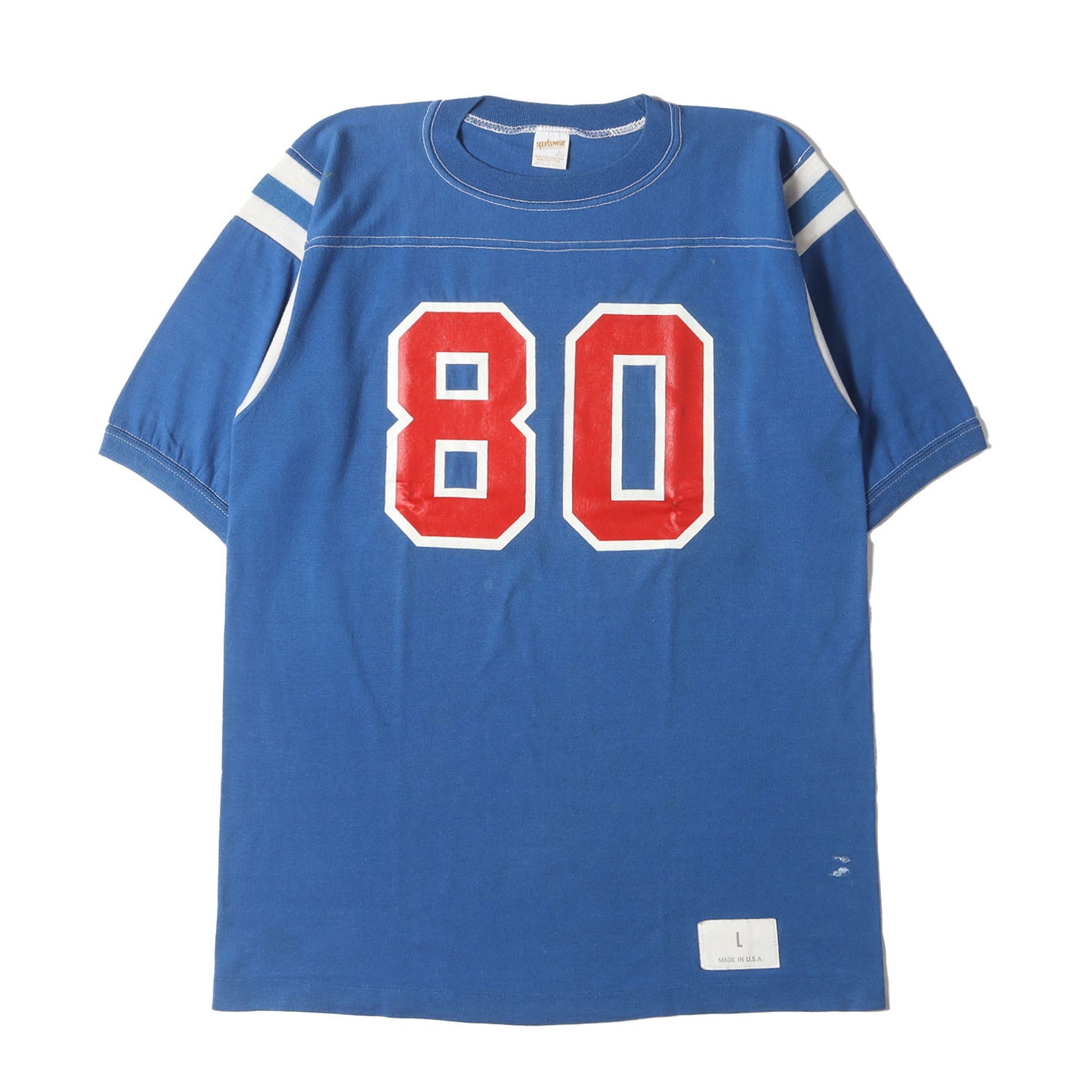 80s ナンバリングプリント フットボール Tシャツ / USA製 Sportswear