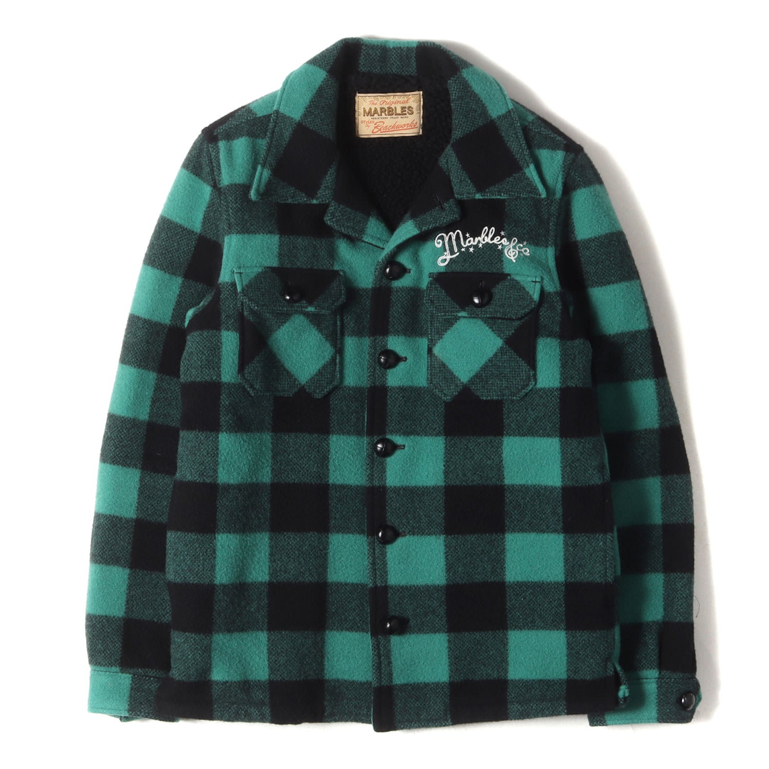 MARBLES (マーブルズ) バッファローチェック ウール ボア ジャケット(BUFFALO CHECK BOA JACKET) –  ブランド古着の通販・買取 | BEEGLE by Boo-Bee