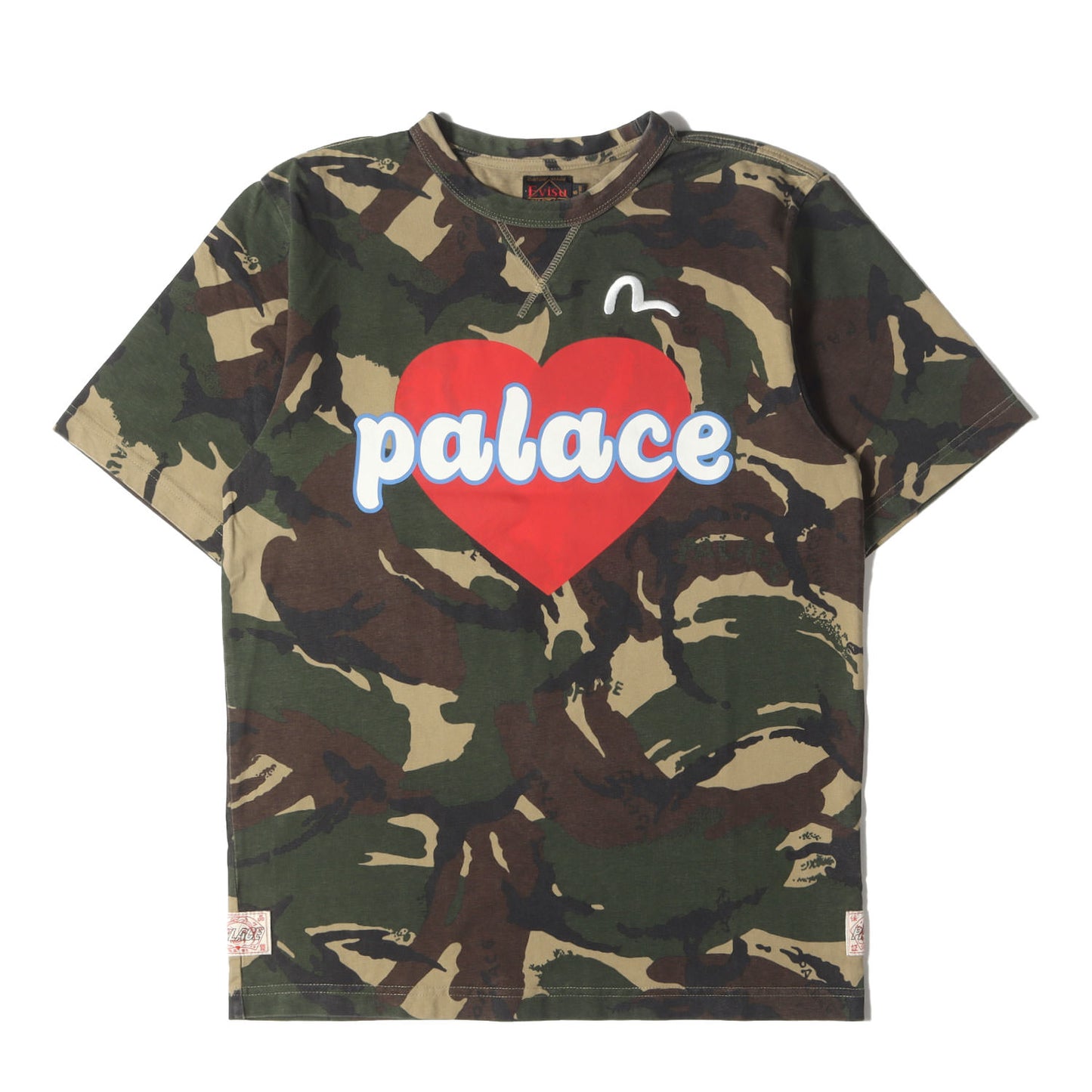 23SS ×EVISU DPMカモ ハート Tシャツ(Heart T-shirt)