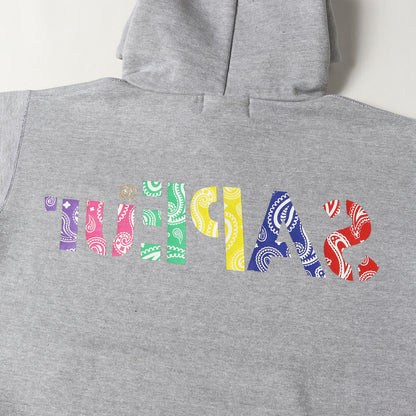 マルチ バンダナロゴ スウェットパーカー(MULTI BANDANA LOGO HOODIE)