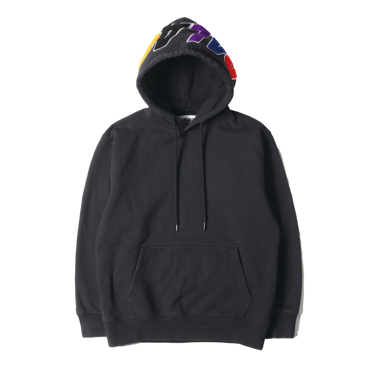 22AW マルチカラー ワッペン スウェット パーカー(Spell Out Chenille Hood)