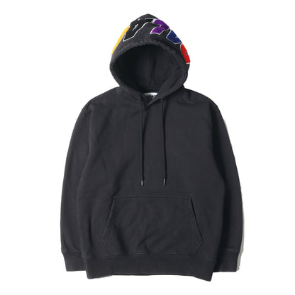 22AW マルチカラー ワッペン スウェット パーカー(Spell Out Chenille Hood)