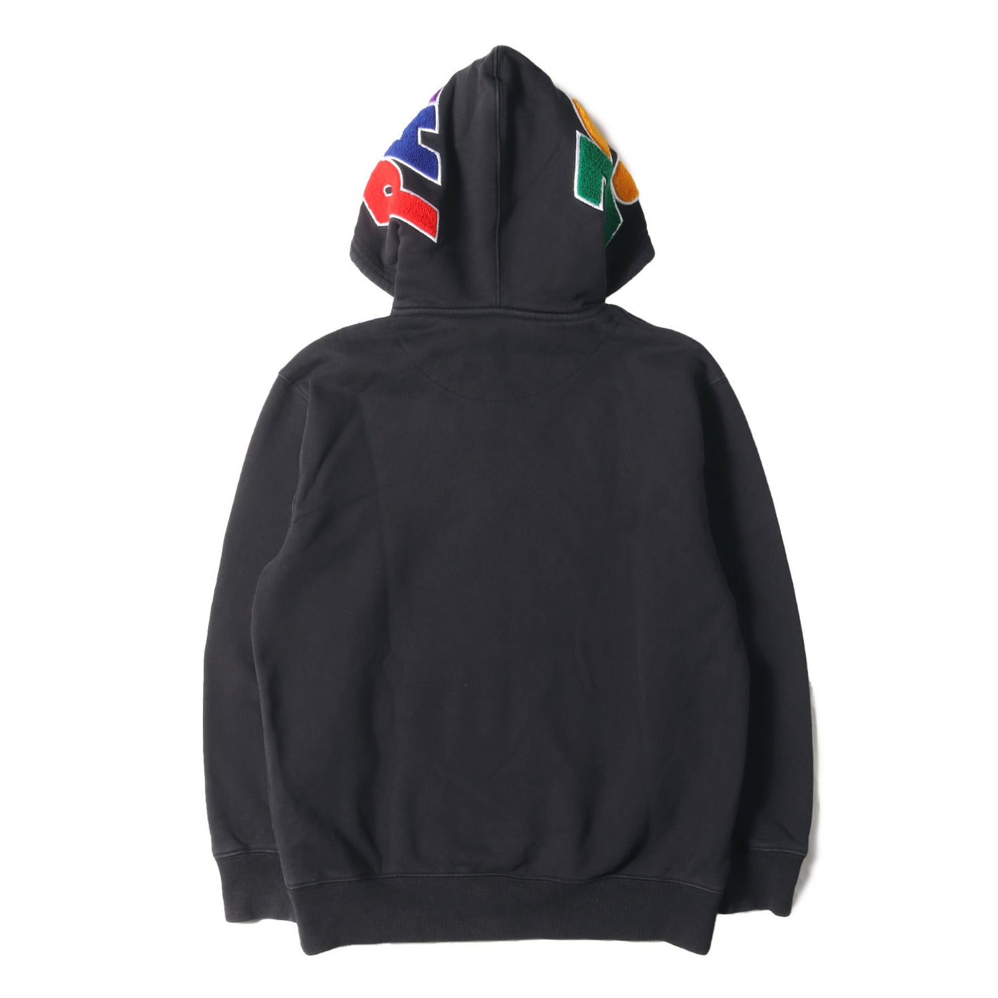 22AW マルチカラー ワッペン スウェット パーカー(Spell Out Chenille Hood)