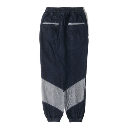 テーパード デニム トラックパンツ