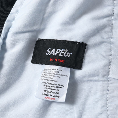 テーパード デニム トラックパンツ