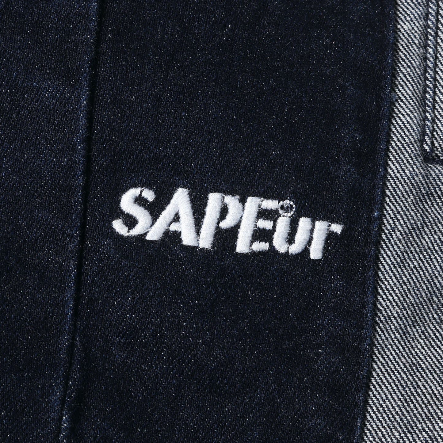 テーパード デニム トラックパンツ