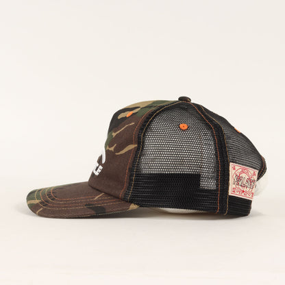 23SS ×EVISU カモメ カモフラージュ メッシュキャップ(Denim Mesh Trucker Cap)