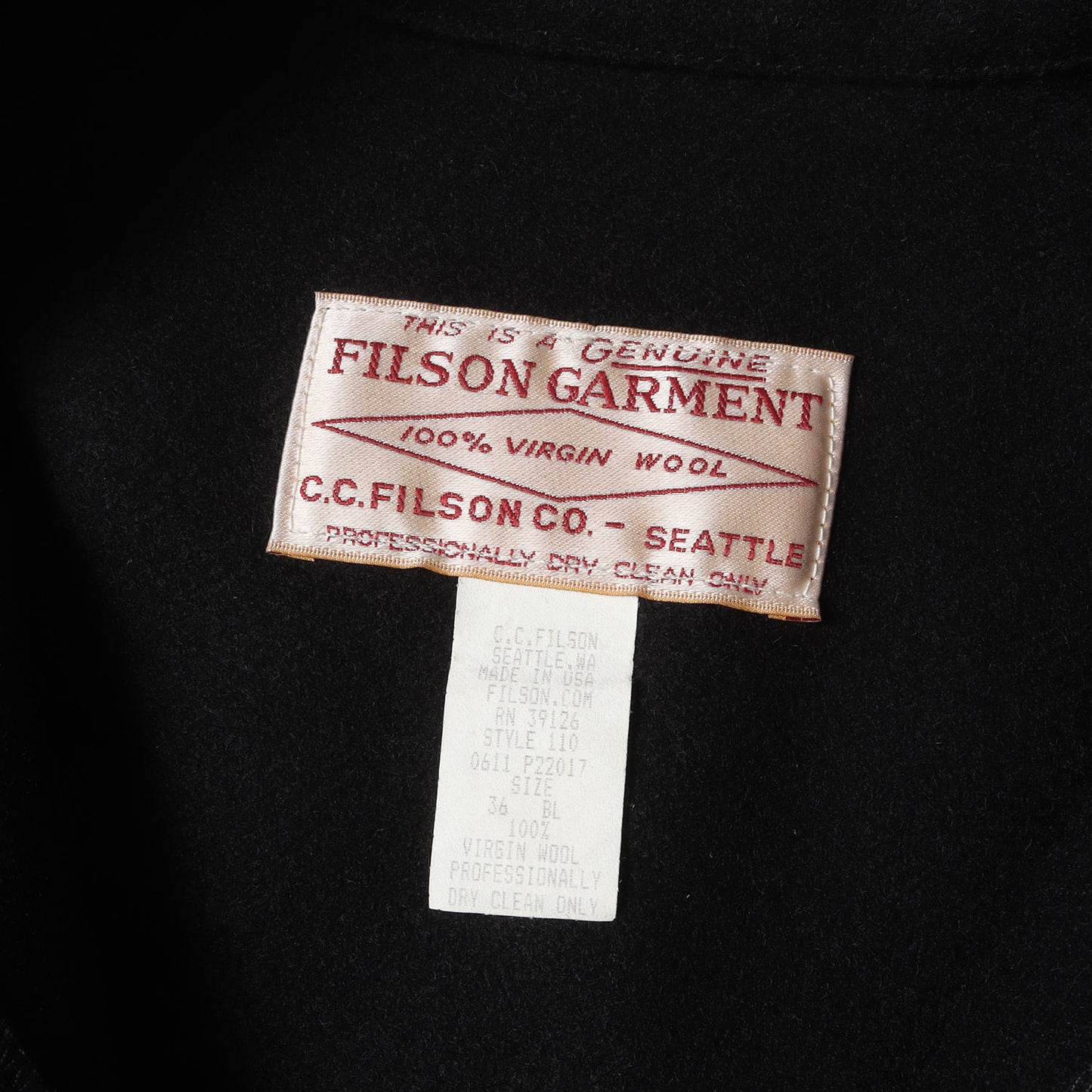シングル マッキーノ ウール クルーザー ジャケット(110 SINGLE MACKINAW WOOL CRUISER JACKET / USA製)