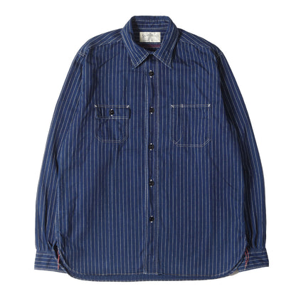 現行モデル ウォバッシュ ストライプ ワークシャツ(FICTION ROMANCE 8.5oz. WABASH STRIPE WORK SHIRT)