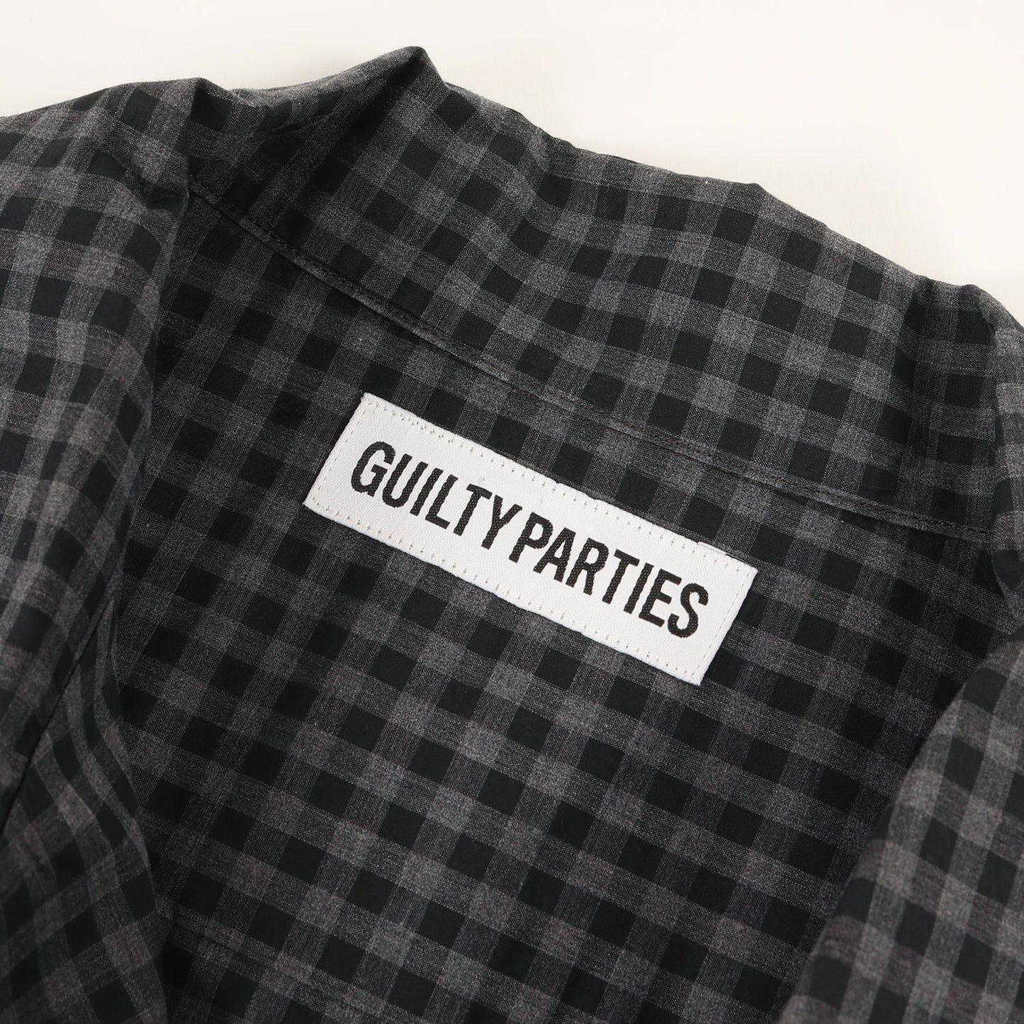 ×TESSITURA MONTI ギンガムチェック オープンカラー 半袖シャツ(OPEN COLLAR SHIRT)