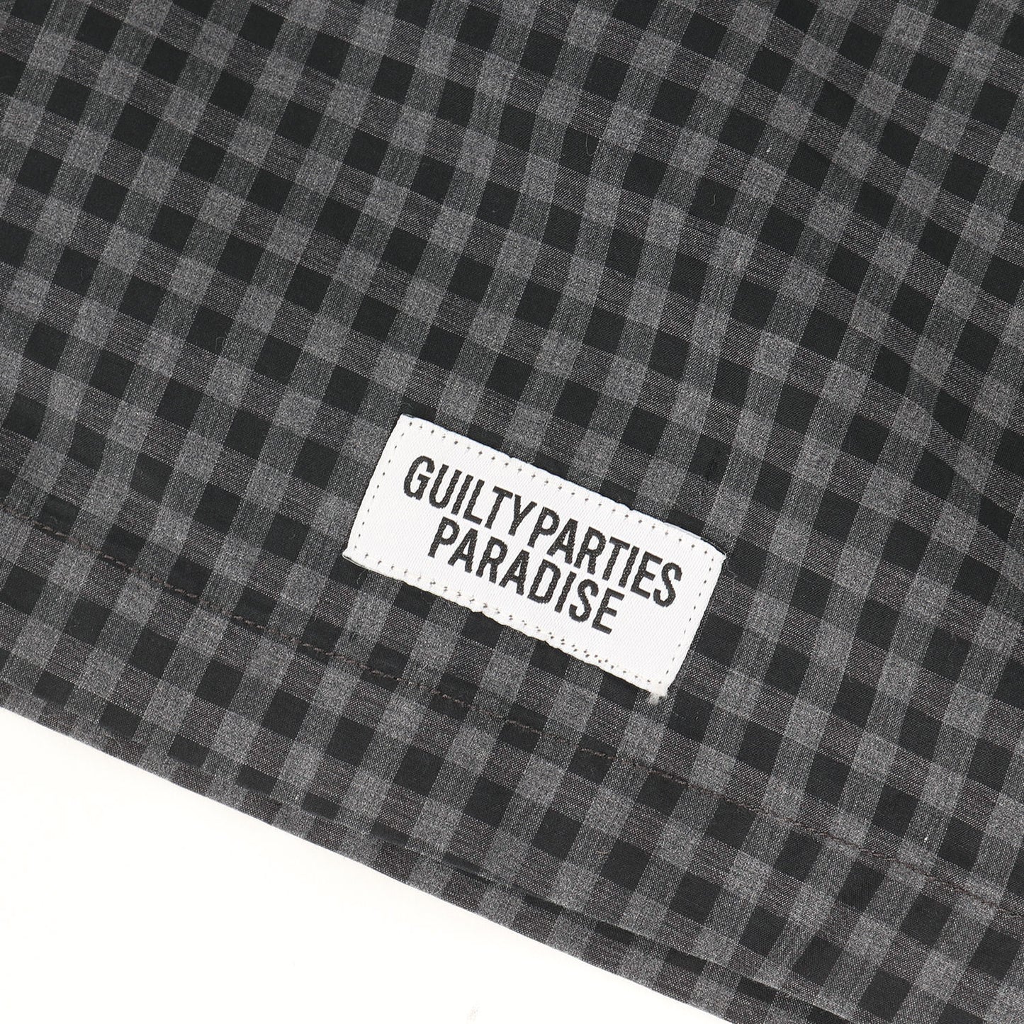 ×TESSITURA MONTI ギンガムチェック オープンカラー 半袖シャツ(OPEN COLLAR SHIRT)