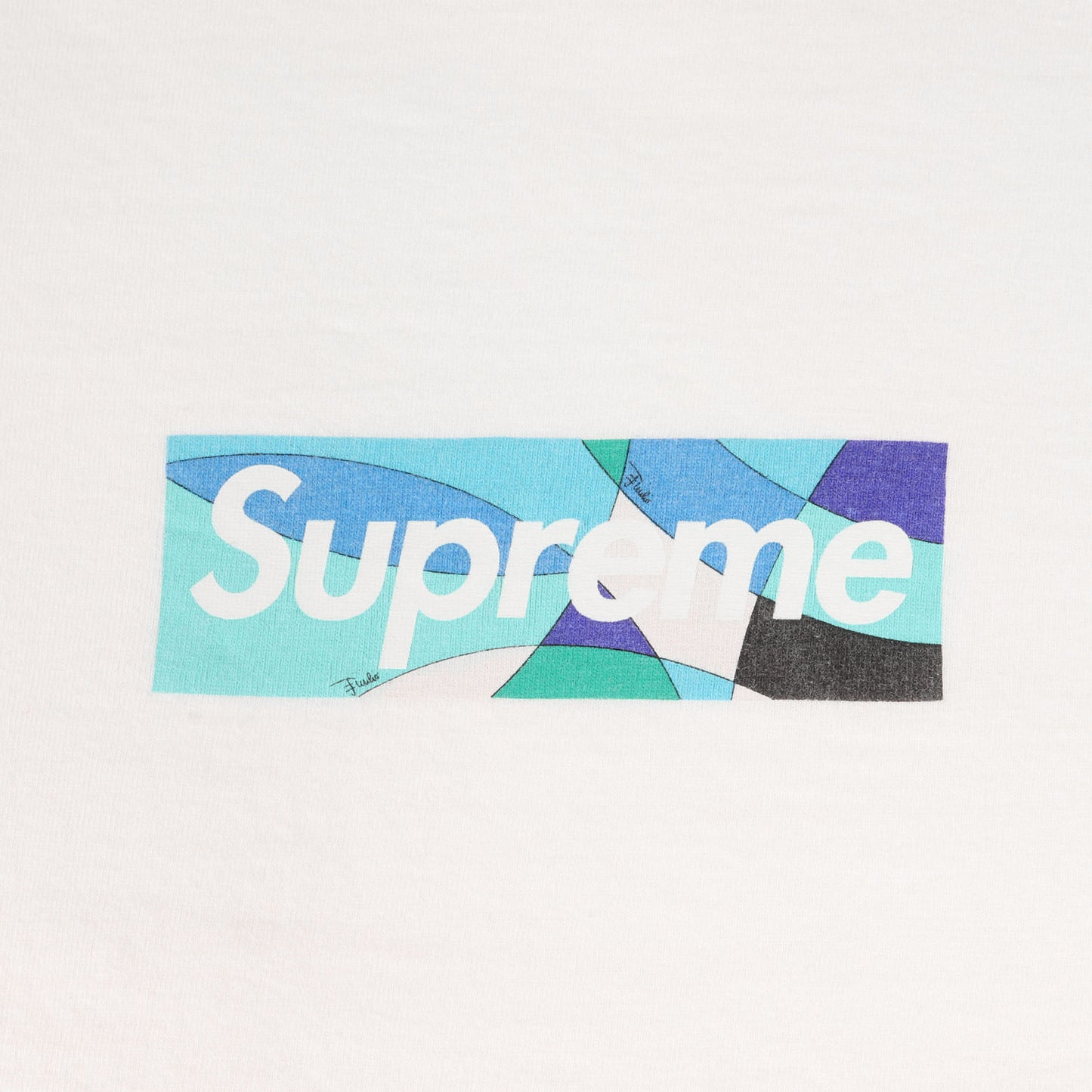 21SS ×Emilio Pucci アーカイブ柄 BOXロゴ Tシャツ(Box Logo Tee)