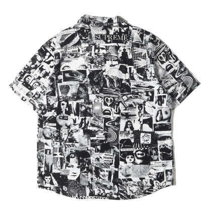 コラージュ総柄 オープンカラー レーヨン 半袖シャツ(Vibrations Rayon Shirt)