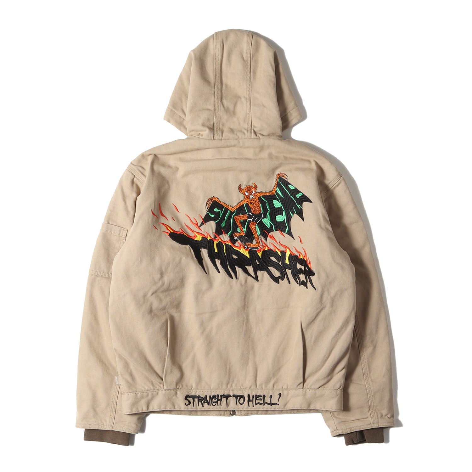 Supreme (シュプリーム) 24AW ×THRASHER ×NECK FACE グラフィック刺繍 キャンバス ワークジャケット(Hooded  Work Jacket) - ブランド古着の通販・買取 | BEEGLE by Boo-Bee