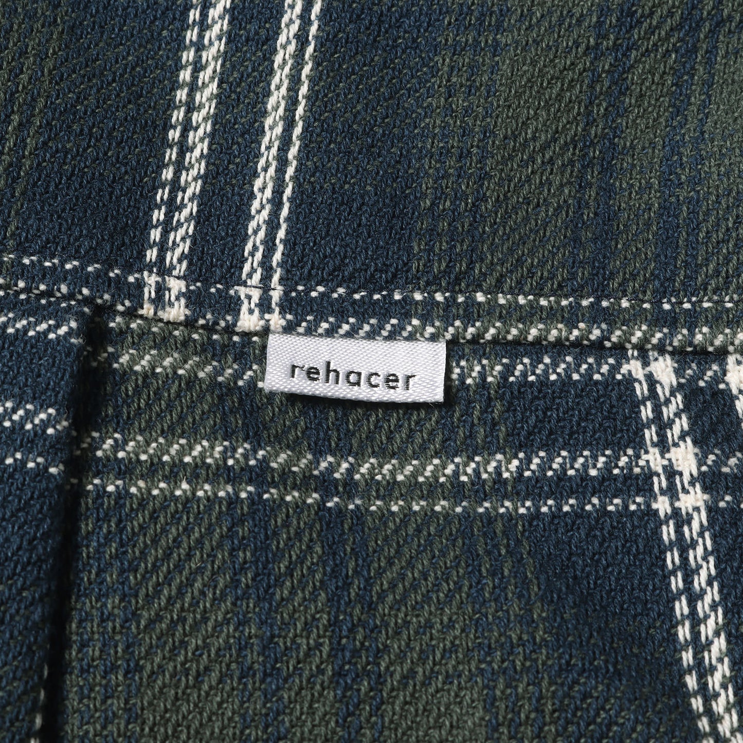 オーバーサイズ バンドカラー ヘビー チェック ネルシャツ(Check Over Joint Shirt)
