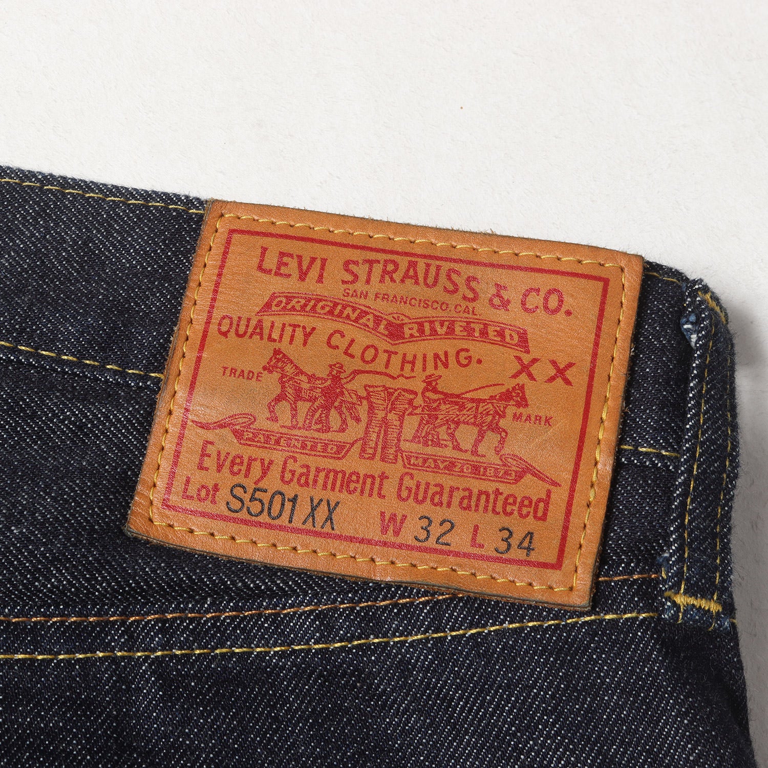 Levi's / LVC (リーバイス) 1944年復刻 S501XX 大戦モデル リジッド デニムパンツ(44501-0072) -  ブランド古着の通販・買取 | BEEGLE by Boo-Bee