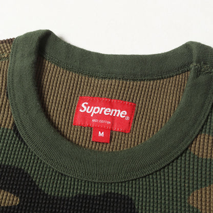 袖ロゴ サーマル ロングスリーブ Tシャツ(Sleeve Logo Waffle Thermal)
