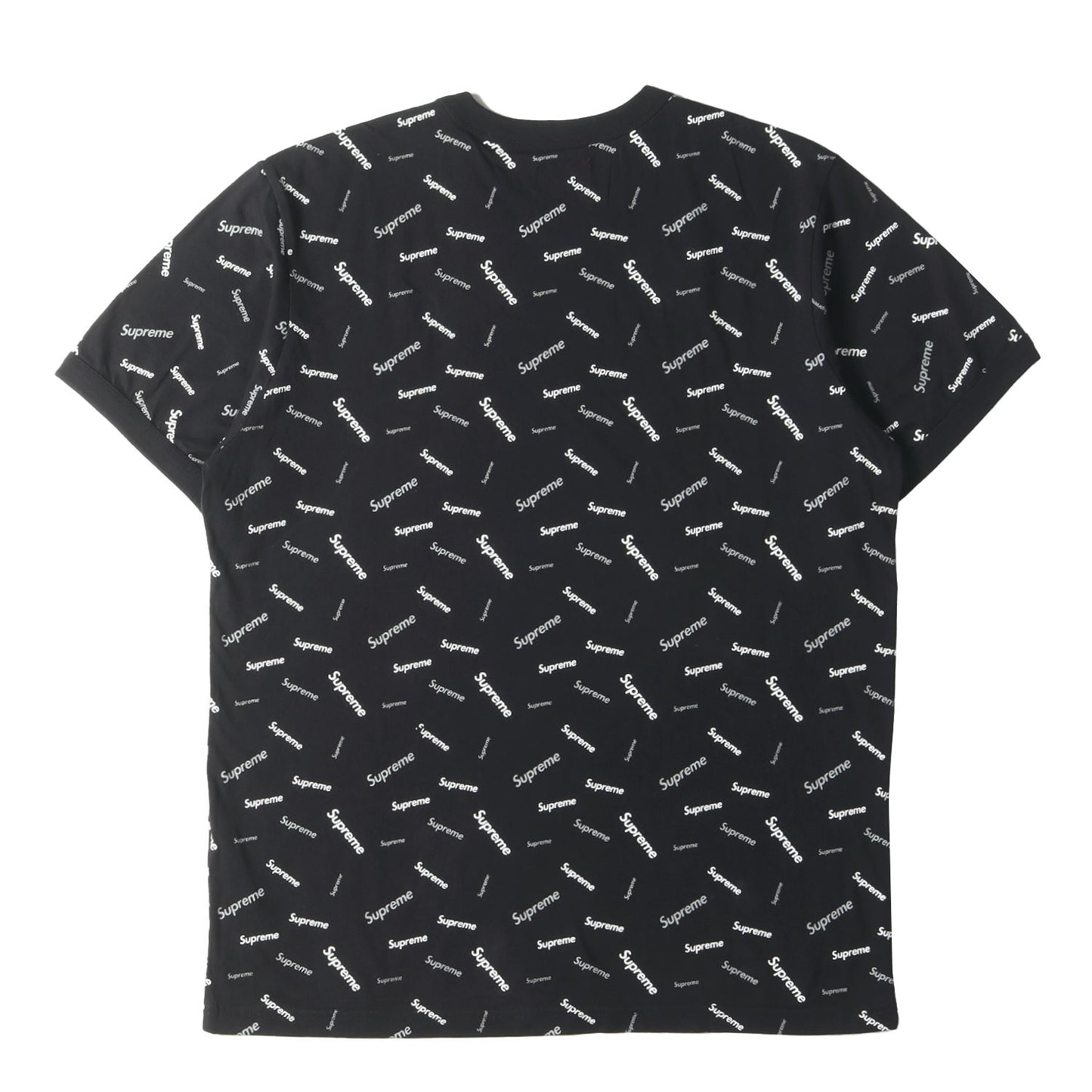 ブランドロゴ柄 リンガー Tシャツ(Scatter Ringer)