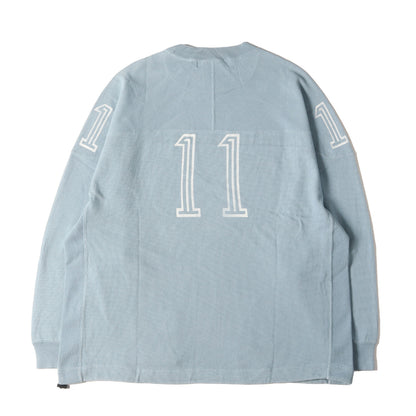 ハード加工 オーバーサイズ ロングスリーブ フットボール Tシャツ