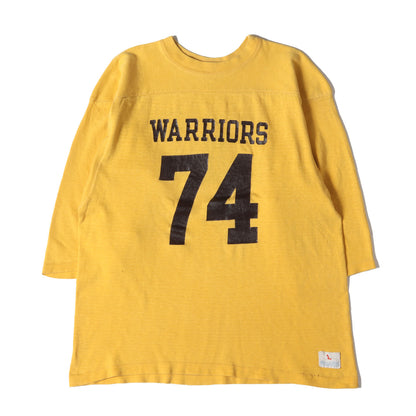 [希少 ビッグサイズ] 70s バータグ カレッジ 7分袖 フットボール Tシャツ