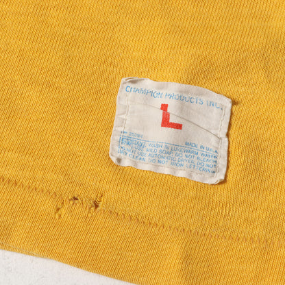 [希少 ビッグサイズ] 70s バータグ カレッジ 7分袖 フットボール Tシャツ