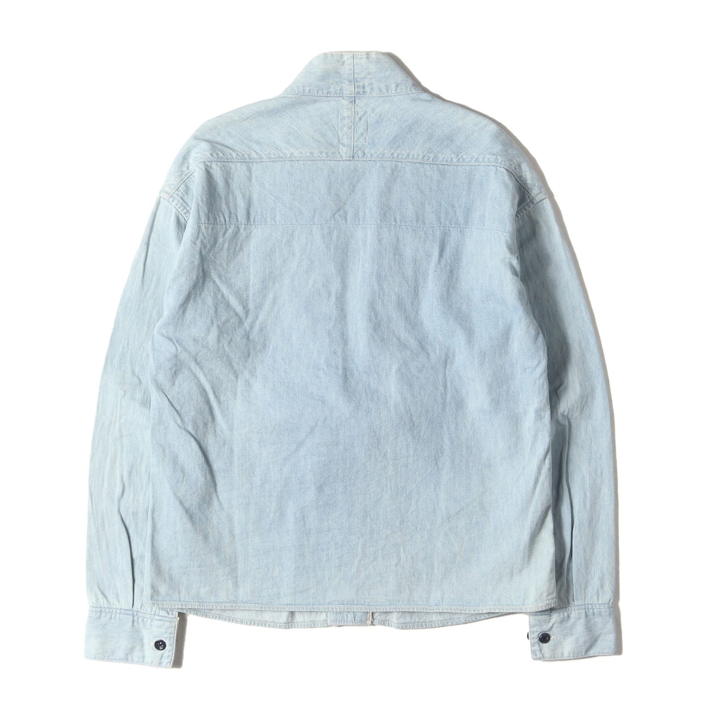 ヴィンテージ加工 デニム ラモシャツ(SS LHAMO SHIRT DAMAGED)