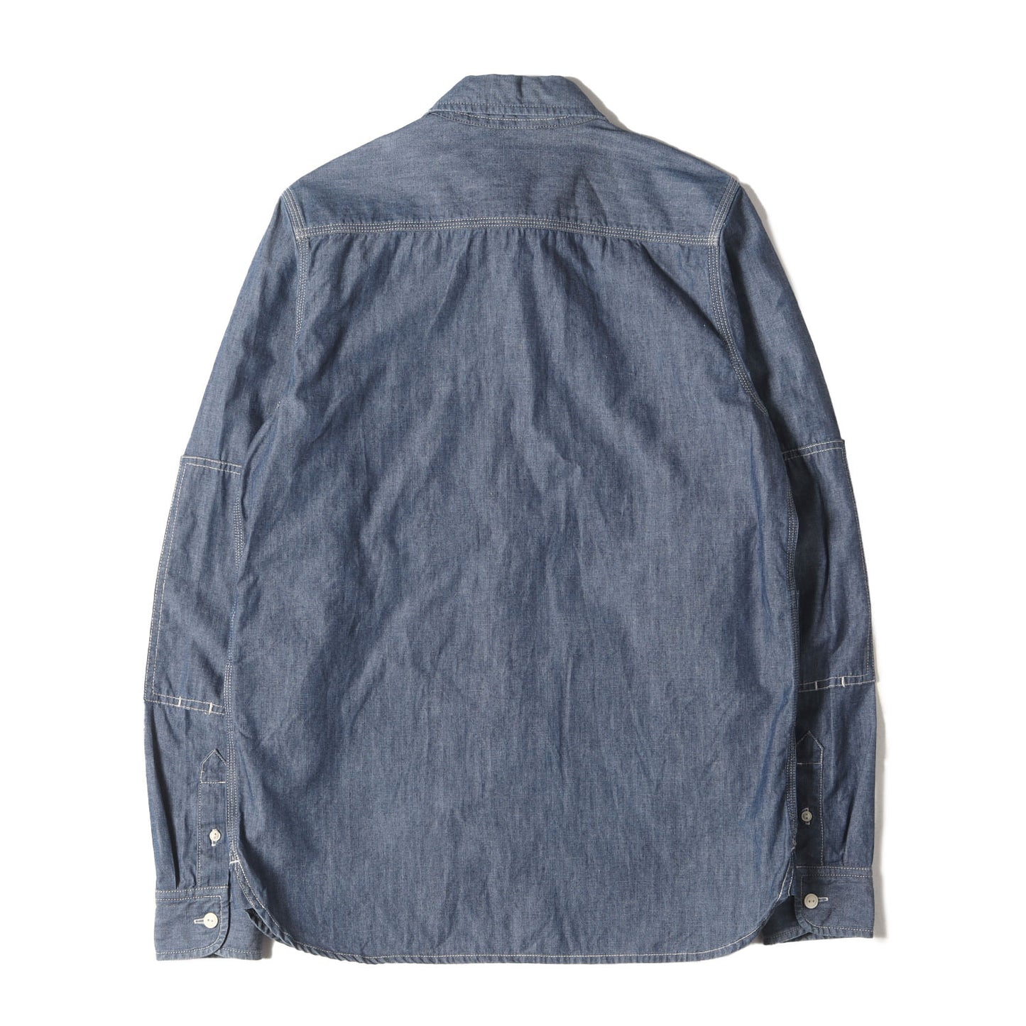 シャンブレー スリム ワークシャツ(L/S MOTOR SHIRT)