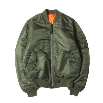 復刻モデル ×ALPHA 袖フィッシャーマンニット カスタム MA-1 フライトジャケット