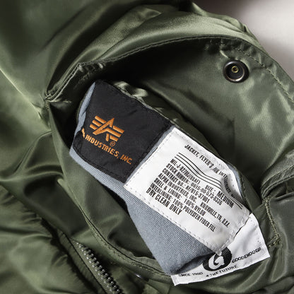 復刻モデル ×ALPHA 袖フィッシャーマンニット カスタム MA-1 フライトジャケット