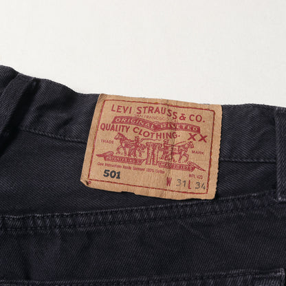 90s 501 後染め ブラック デニムパンツ (501-0163 / USA製)