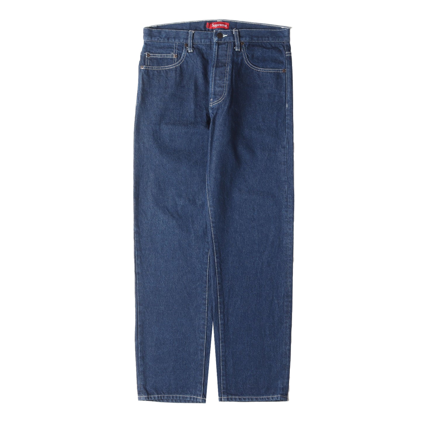 21SS リンスウォッシュ加工 スターロゴ デニムパンツ(Regular Jean)