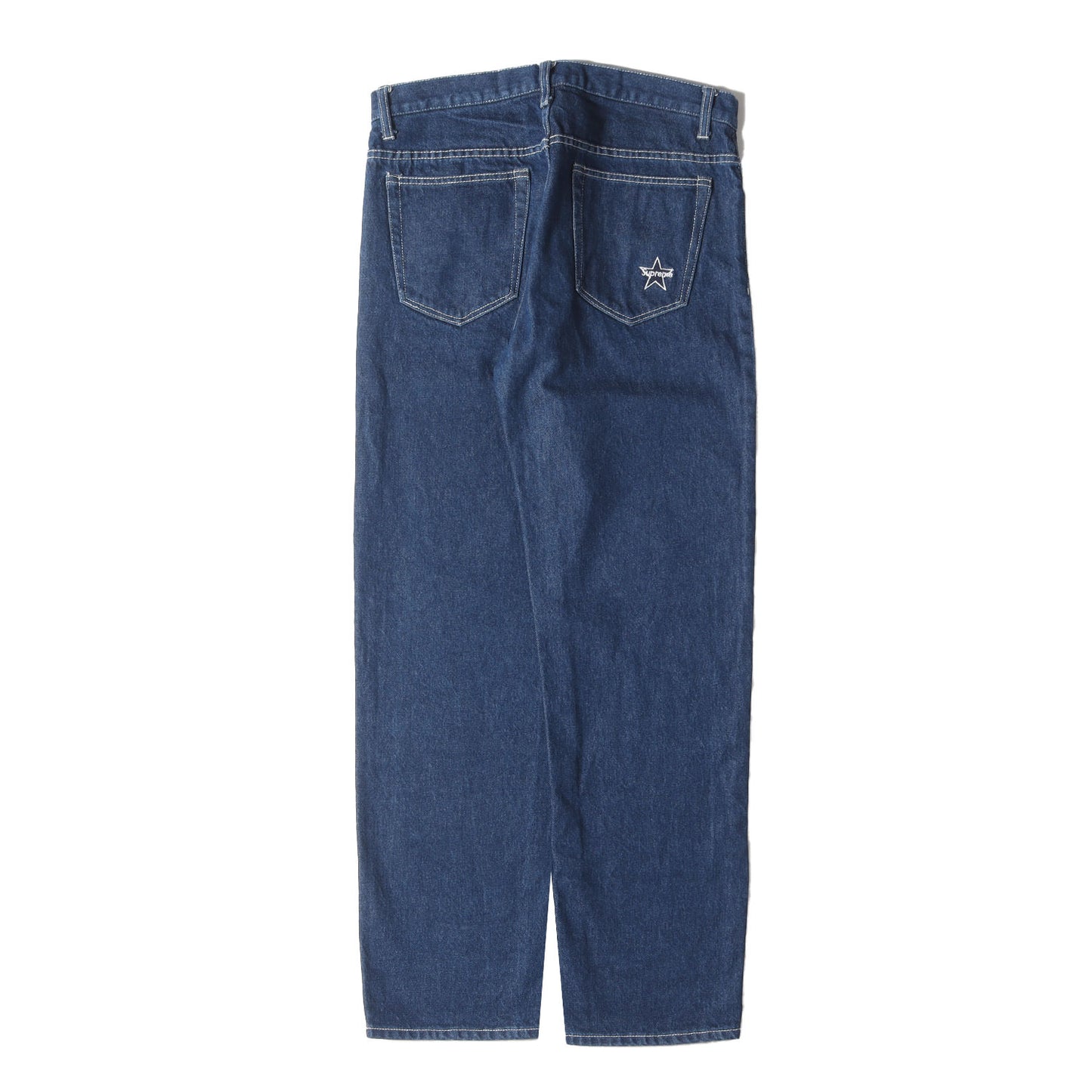 21SS リンスウォッシュ加工 スターロゴ デニムパンツ(Regular Jean)
