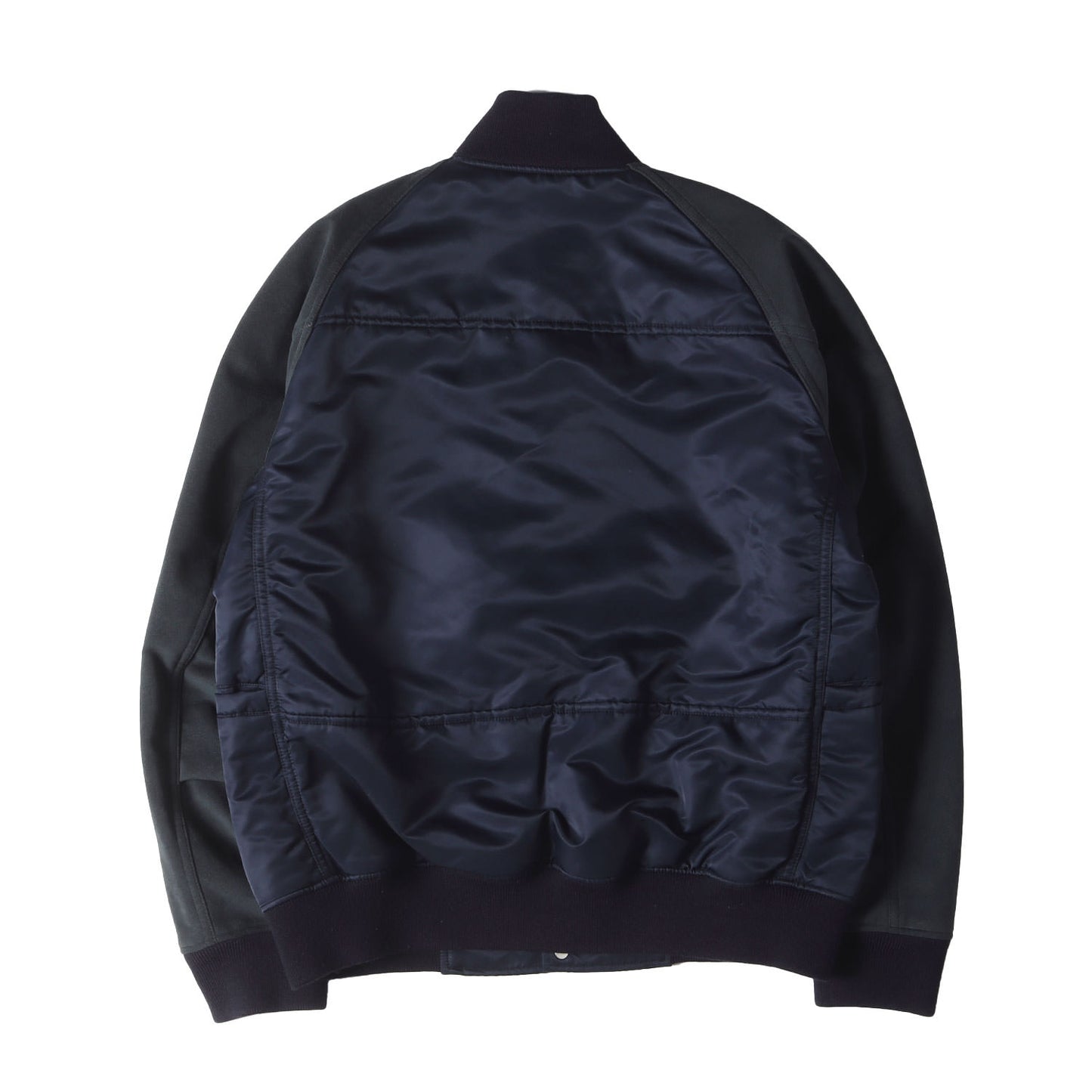 袖ウルトラスウェード ボンバージャケット(EDUCATOR PUFF BLOUSON NYLON TWILL WITH POLY ULTRASUEDE)
