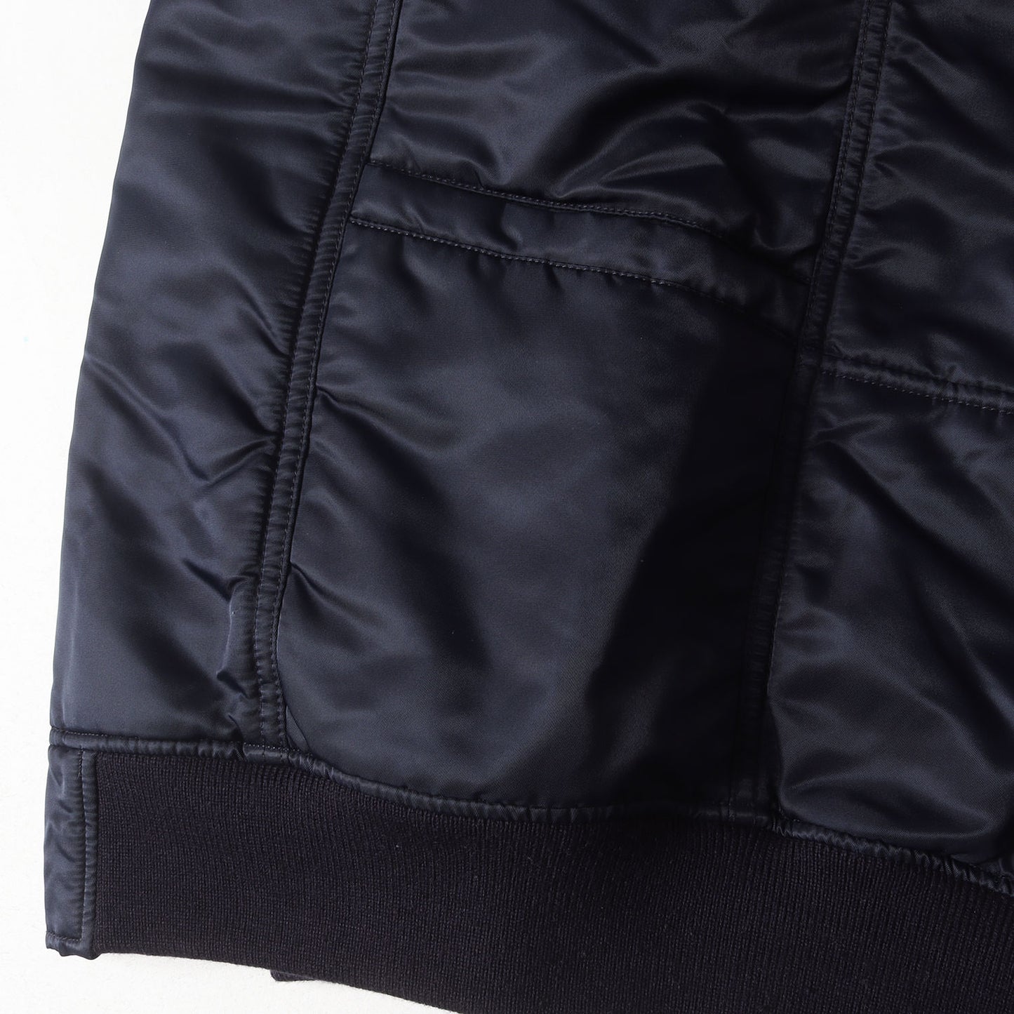 袖ウルトラスウェード ボンバージャケット(EDUCATOR PUFF BLOUSON NYLON TWILL WITH POLY ULTRASUEDE)