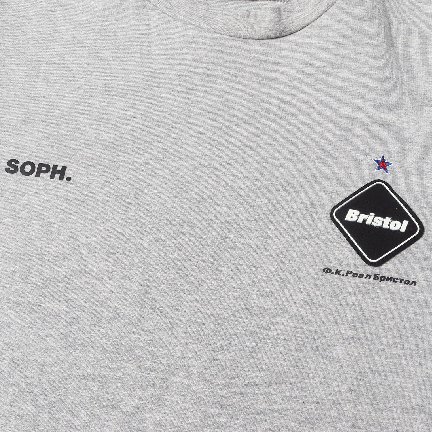 FCRB カモフラージュ コンビ テック スウェット　クルーネック　グレー FCRB カモフラージュ コンビ テック スウェット クルーネック グレー