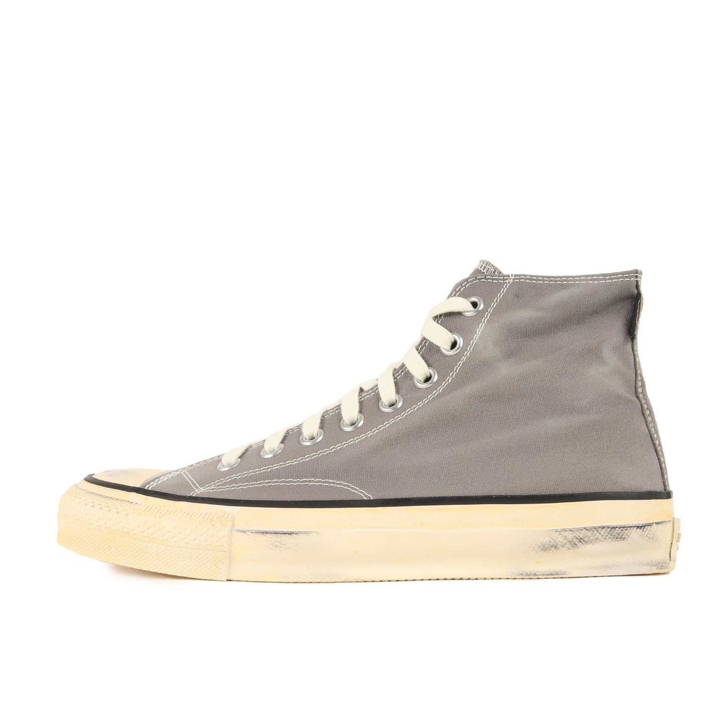GORE-TEX ビンテージ加工 ハイカットスニーカー(DWELLER TRAINER HI COTTON CANVAS WITH GORE-TEX 2L VW)