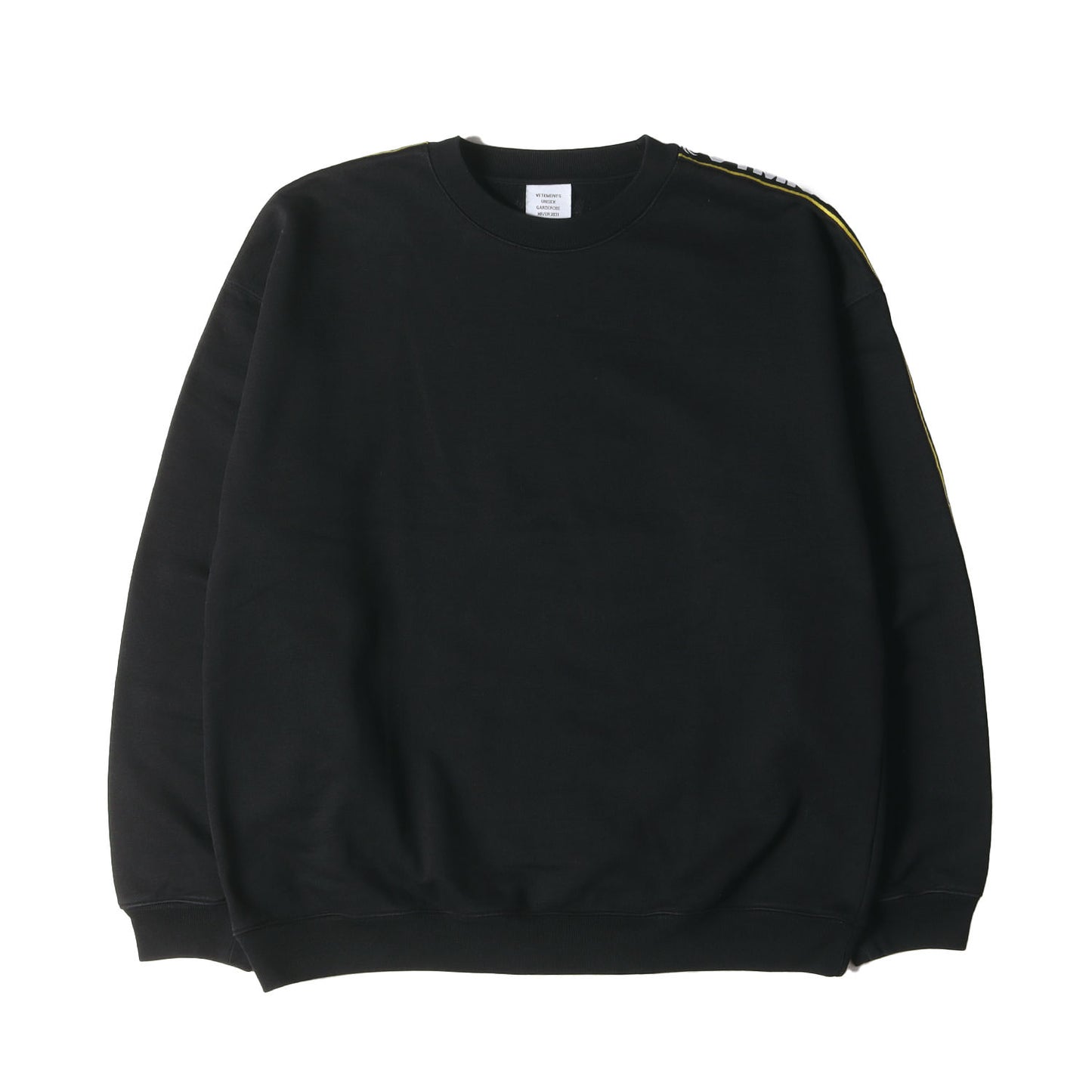 20AW ロゴテープ デザイン オーバーサイズ スウェットシャツ(Logo Tape Sweatshirt)
