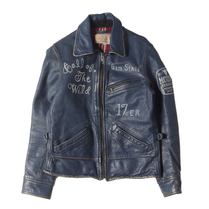 AVIREX (アヴィレックス) 純正ハンドペイント ヴィンテージ加工 レザー  