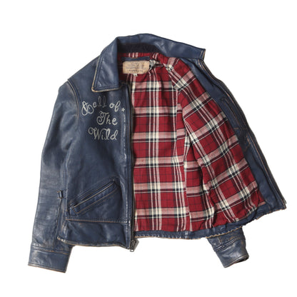 AVIREX (アヴィレックス) 純正ハンドペイント ヴィンテージ加工 レザー  