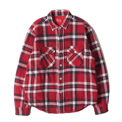 裏地キルティング アーチロゴ チェック フランネルシャツ(Quilted Arc Logo Flannel Shirt)