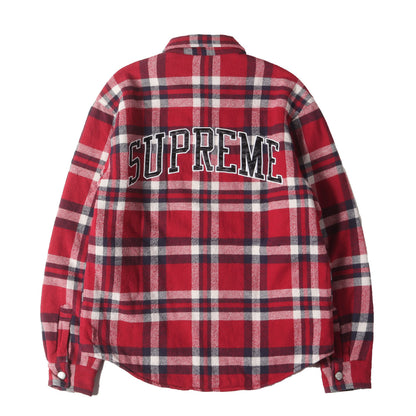 裏地キルティング アーチロゴ チェック フランネルシャツ(Quilted Arc Logo Flannel Shirt)