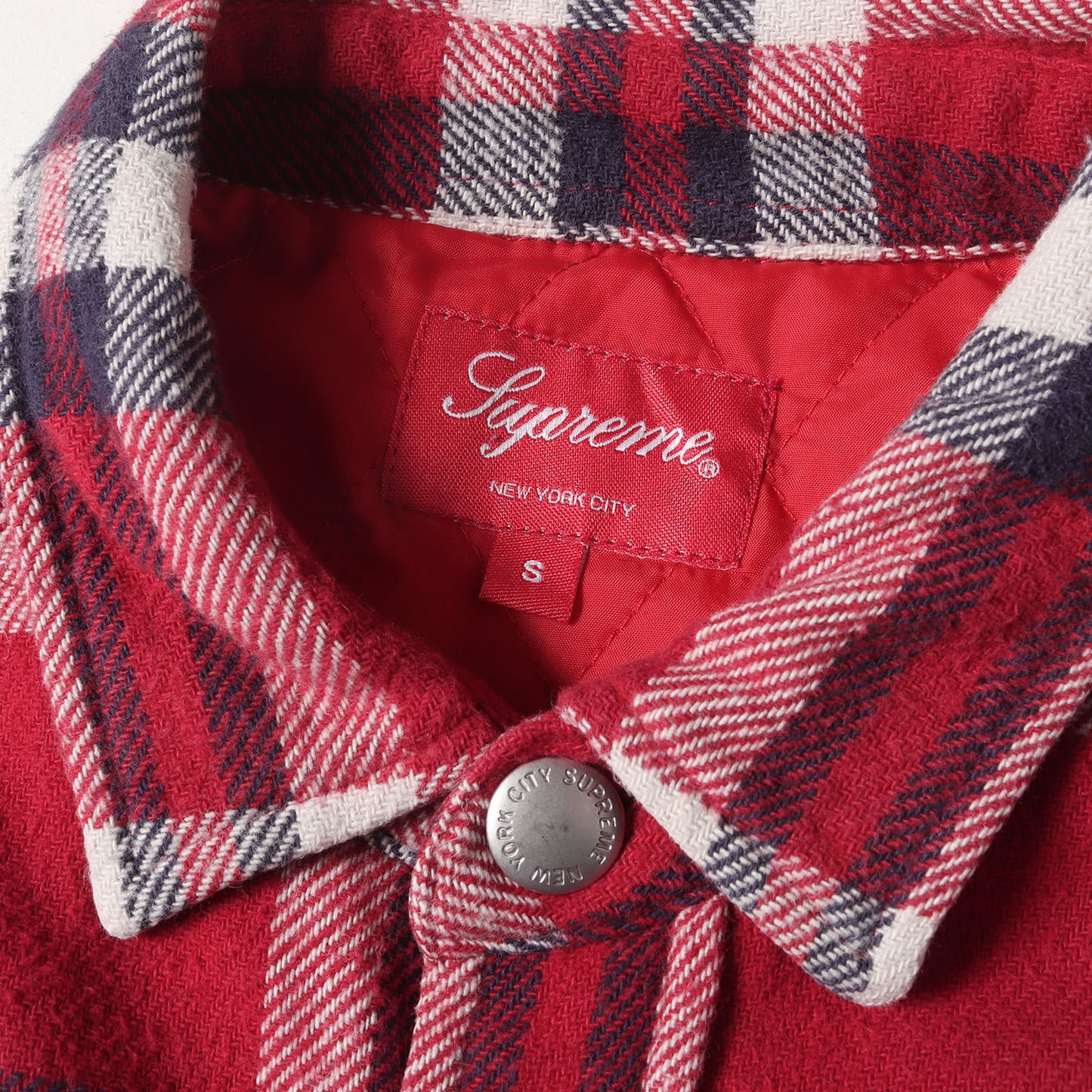 裏地キルティング アーチロゴ チェック フランネルシャツ(Quilted Arc Logo Flannel Shirt)