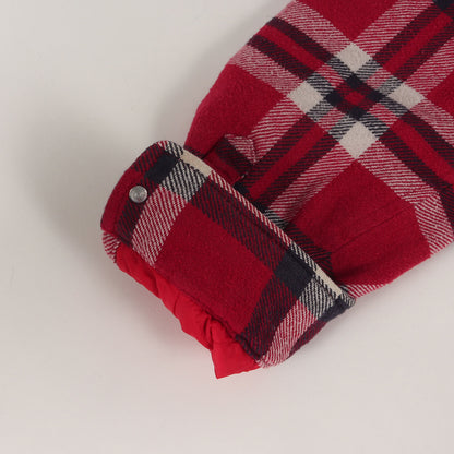 裏地キルティング アーチロゴ チェック フランネルシャツ(Quilted Arc Logo Flannel Shirt)