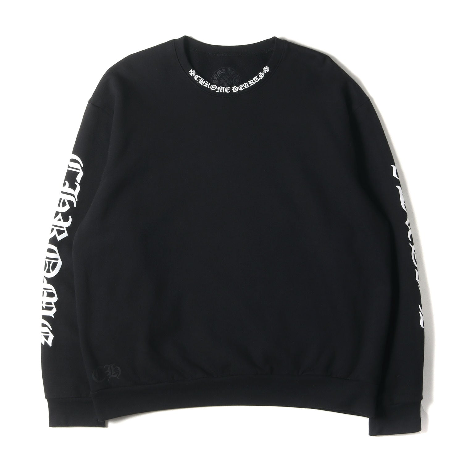 CHROME HEARTS (クロムハーツ) 近年モデル ネックロゴ クルーネック スウェット(SWTSHRT PLVR) -  ブランド古着の通販・買取 | BEEGLE by Boo-Bee