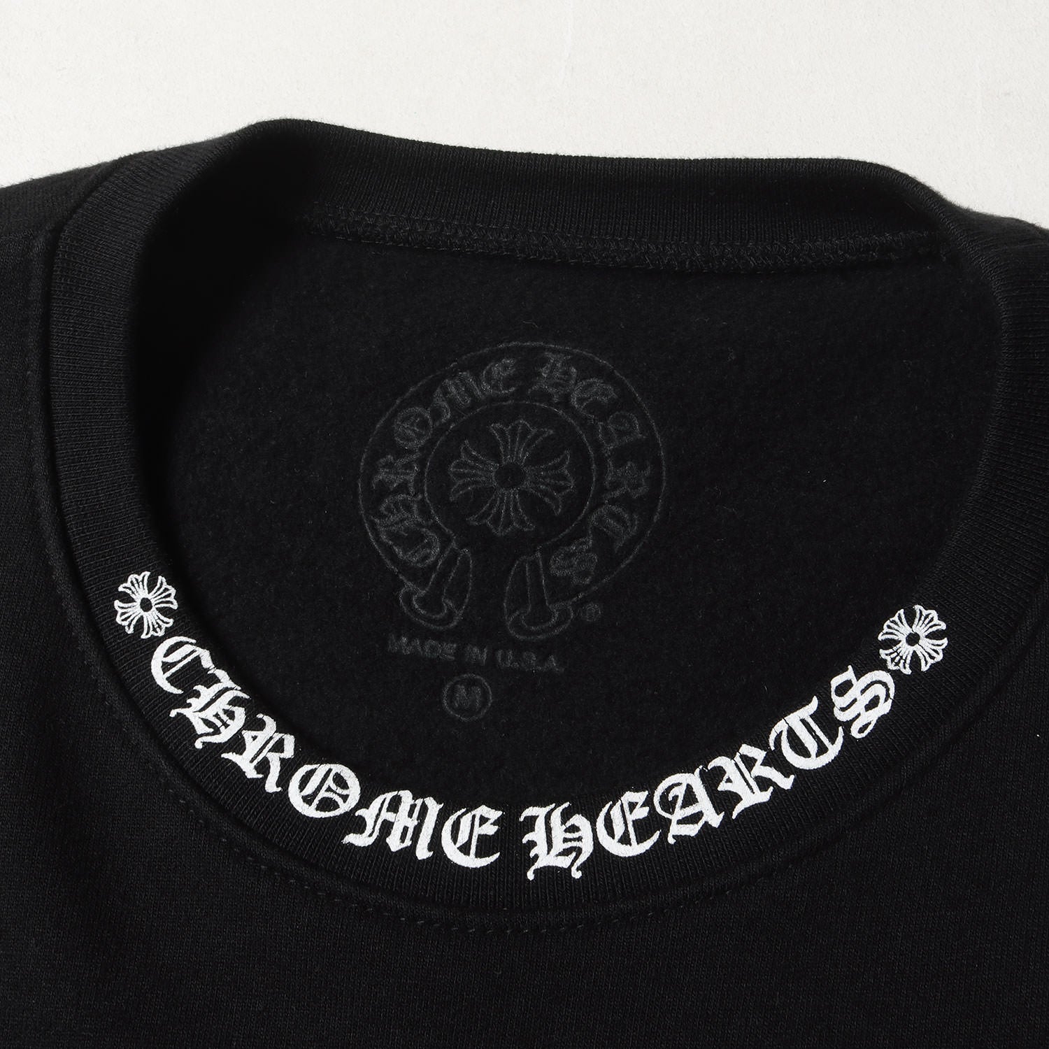 CHROME HEARTS (クロムハーツ) 近年モデル ネックロゴ クルーネック スウェット(SWTSHRT PLVR) -  ブランド古着の通販・買取 | BEEGLE by Boo-Bee