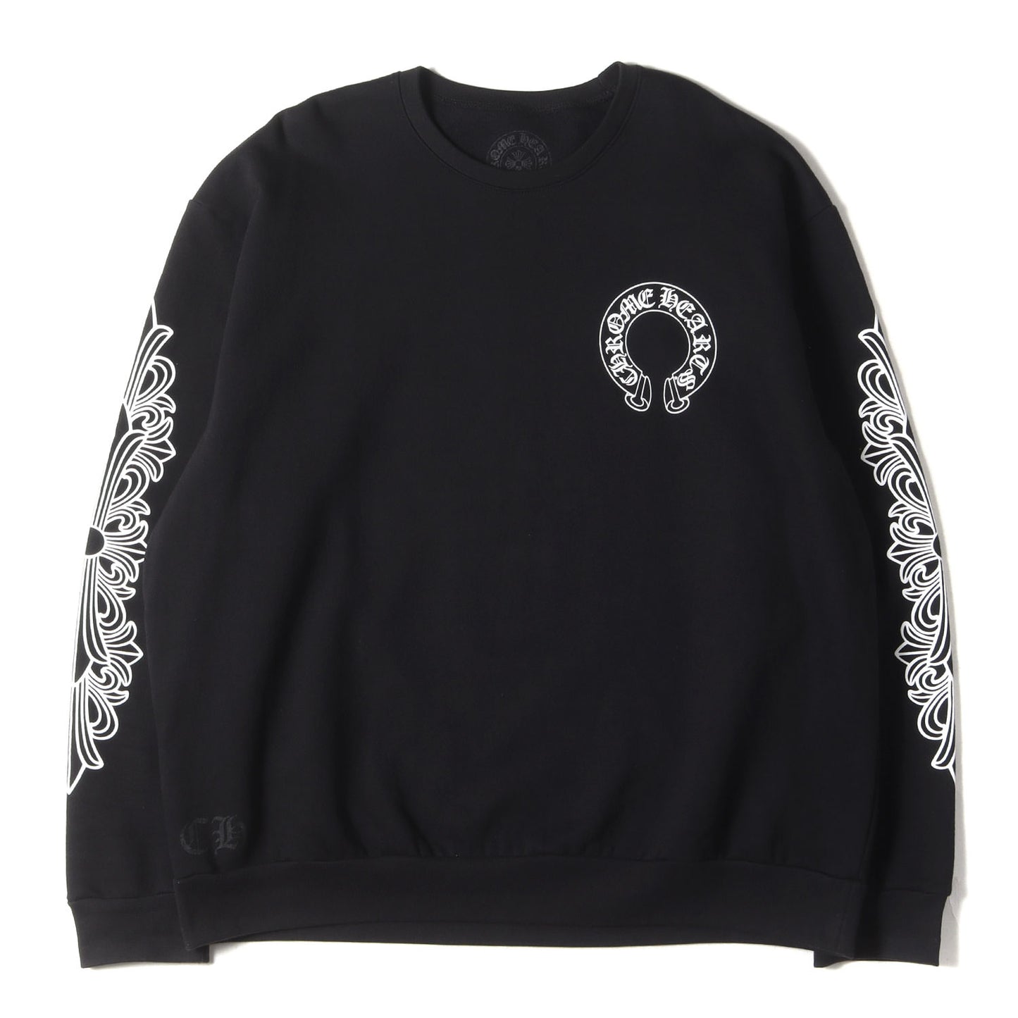 24年モデル フローラルクロス & スクロールラベル クルーネック スウェット(SWTSHRT PLVR)