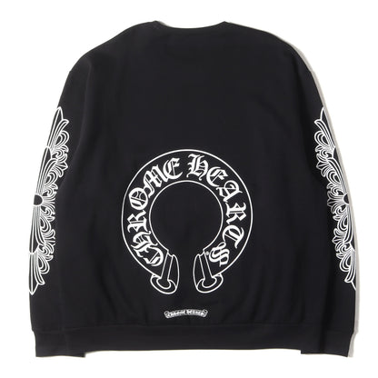 24年モデル フローラルクロス & スクロールラベル クルーネック スウェット(SWTSHRT PLVR)