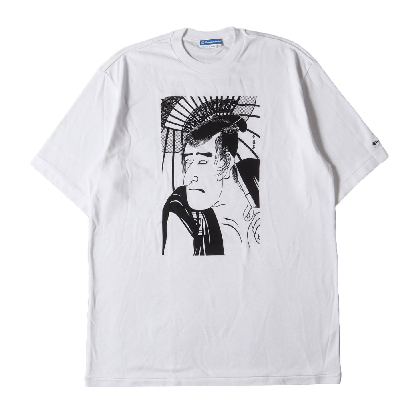 [希少 珍品] 90s 笑点 浮世絵 Tシャツ / 日本製 デッドストック