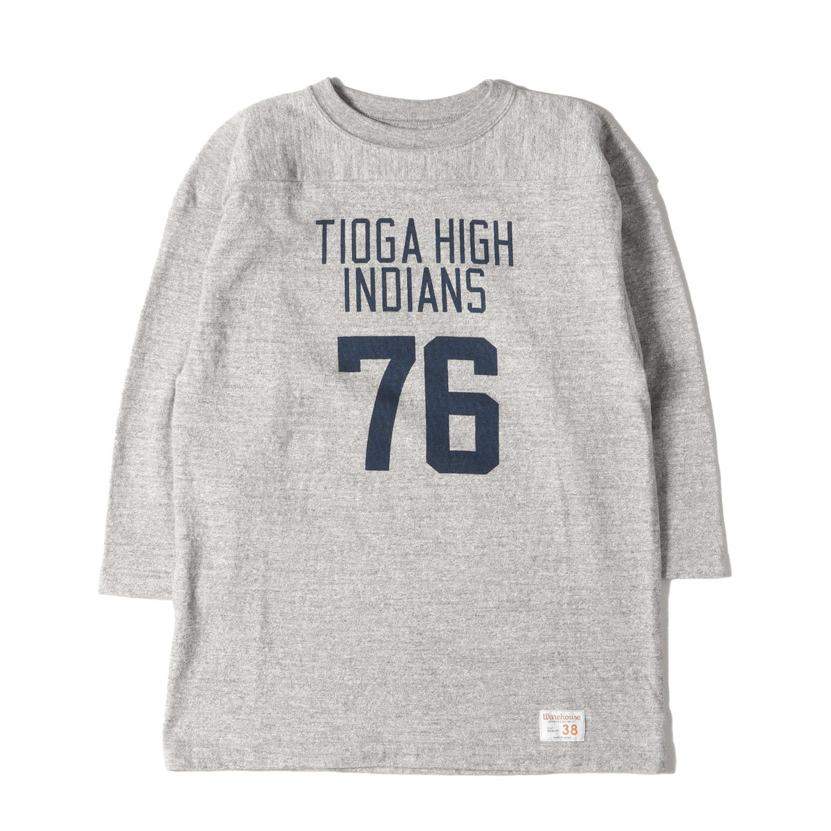 23AW 染み込みプリント 7分袖 フットボール Tシャツ(Lot 4063 TIOGA HIGH)