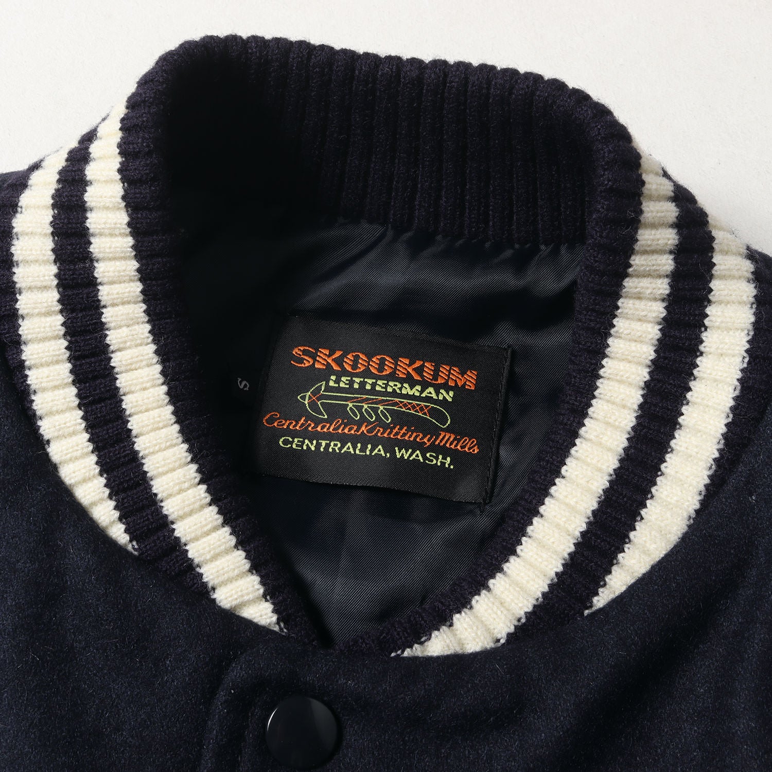 SKOOKUM (スクーカム) アメリカ屋別注 レザー切替し メルトン  